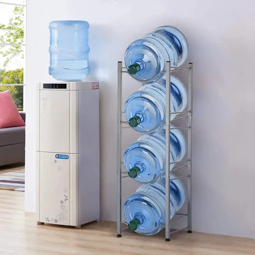 Messentials Elite 5-Tier Water Bottle Rack – Maximum Capacity Industrial Storage
