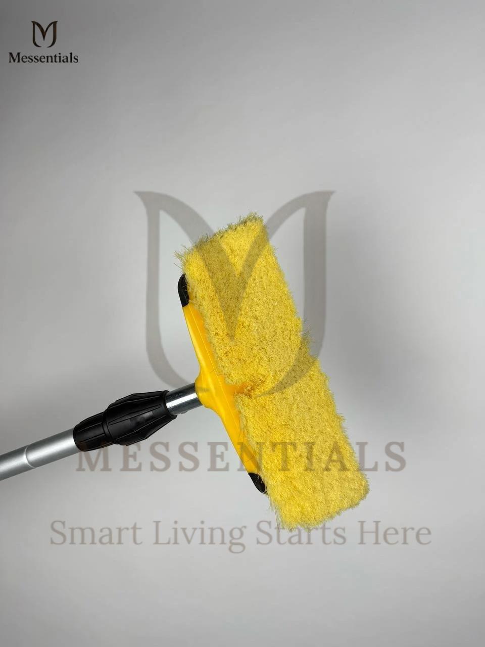 Messentials Professional Solar Panel Cleaning Brush with Water Control & Integrated Wiper