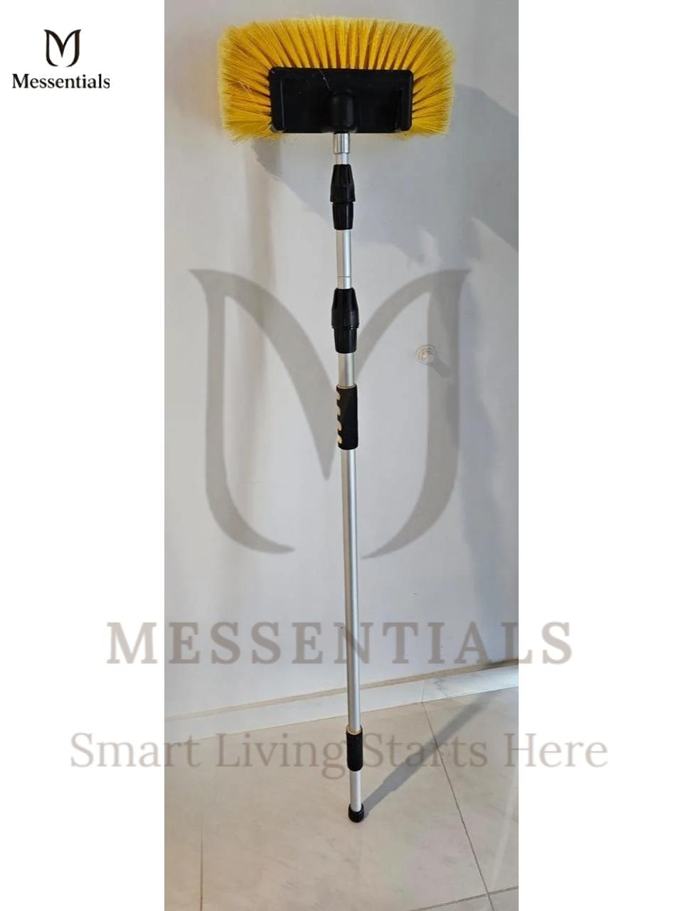 Messentials Professional Solar Panel Cleaning Brush with Water Control & Integrated Wiper