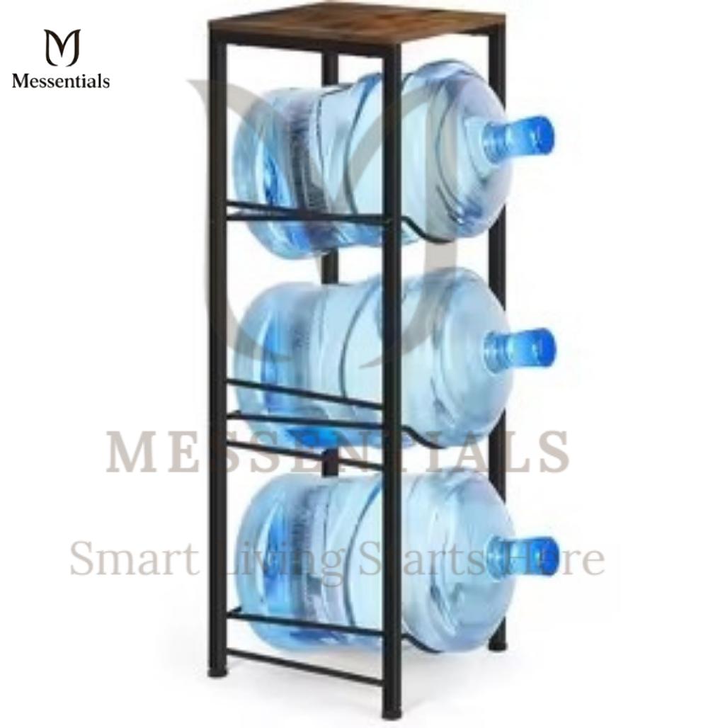 Messentials Premium 3-Tier Water Bottle Organizer – Space-Saving Storage Rack